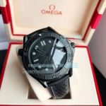 Replica Omega Seamaster Diver 300M All Black Watch New 2021 Model